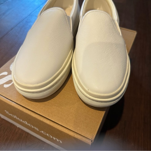 Soludos Cream Slip-On Platform Sneakers NWOT - Picture 7 of 7